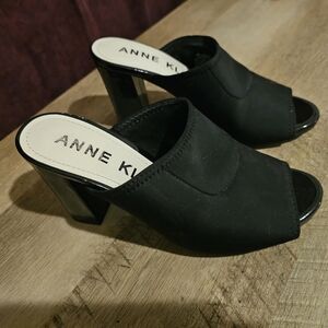 Anne Klein Black Women's Heeled Mules